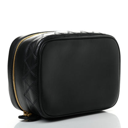 Chanel Lambskin Vanity Cosmetic Case Black 4 of 14