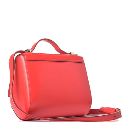 Givenchy Textured Calfskin Mini Pandora Box Crossbody Bag Red 3 of 7