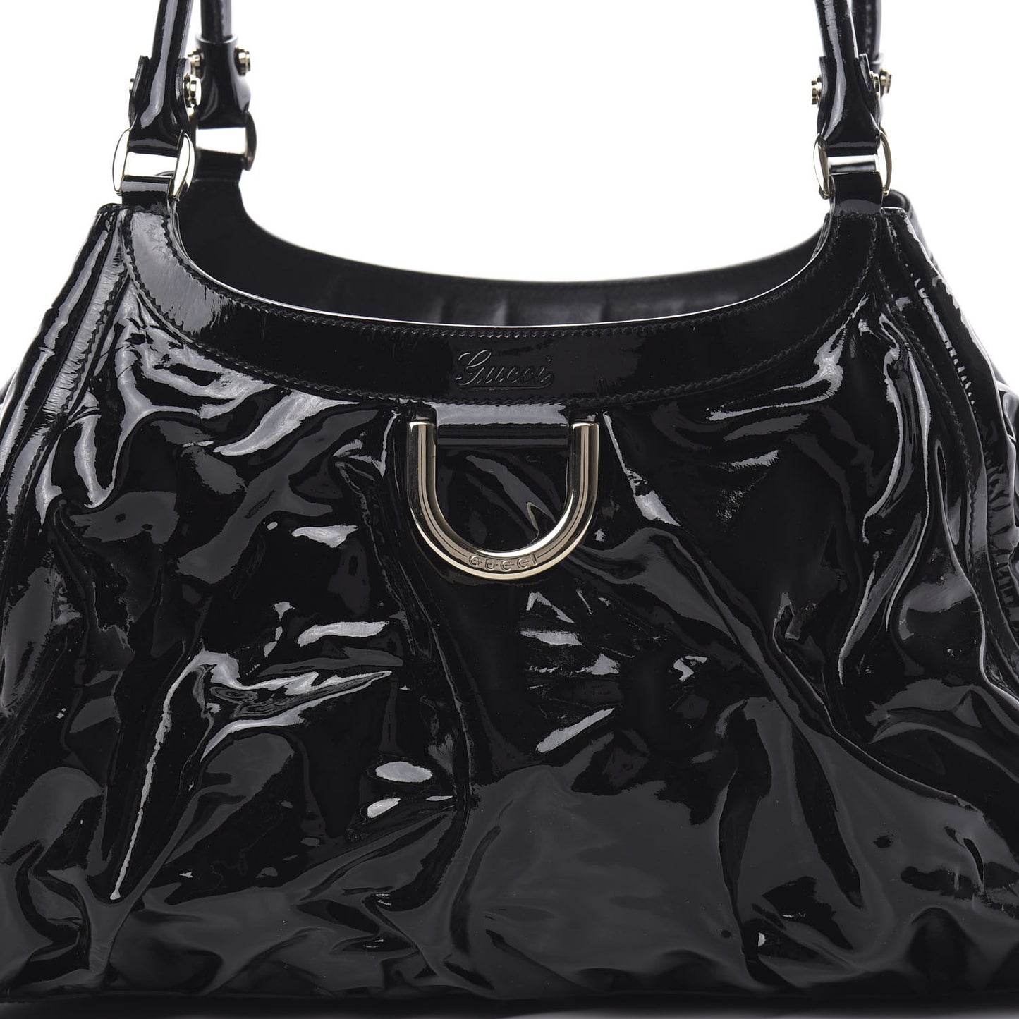 Patent D Ring Large Hobo Black
