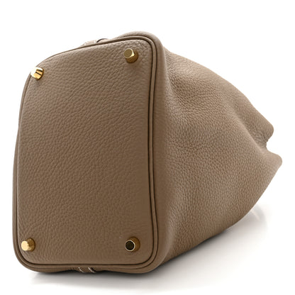 Hermes Taurillon Clemence Picotin Lock 18 PM Etoupe 10 of 10
