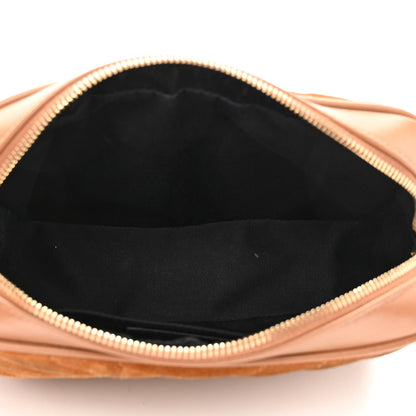 Saint Laurent Suede Matelasse Monogram Lou Camera Bag Cinnamon 5 of 15