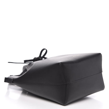 Mansur Gavriel Vegetable Tanned Calfskin Mini Bucket Bag Black Flamma 4 of 10