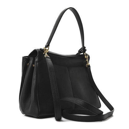 Balenciaga Grained Calfskin Small Rodeo Top Handle Handbag Black 3 of 10