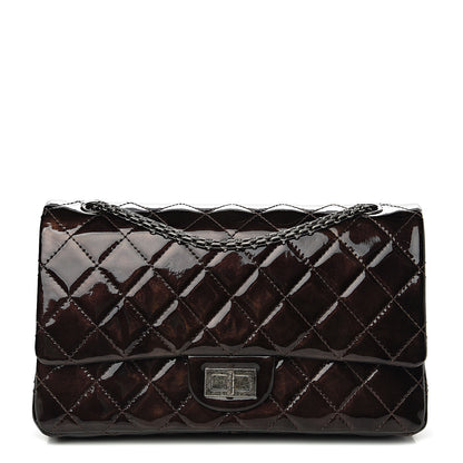 Chanel Distressed Patent Quilted 2.55 Reissue 227 Flap Black 1 of 15