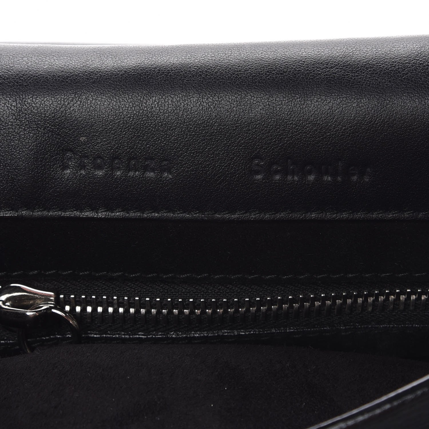 Proenza Schouler Pebbled Calfskin Small Courier Black 7 of 10
