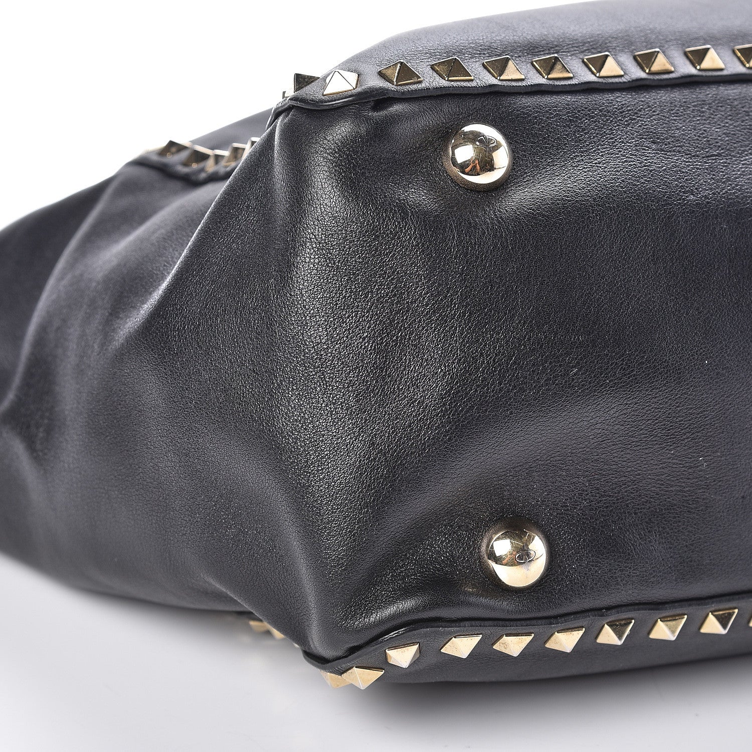 Valentino Garavani Vitello Medium Rockstud Tote Black 6 of 14