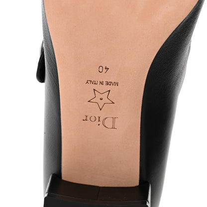 Christian Dior Brushed Calfskin Uniform 30mm Pumps 40 Black 7 of 10
