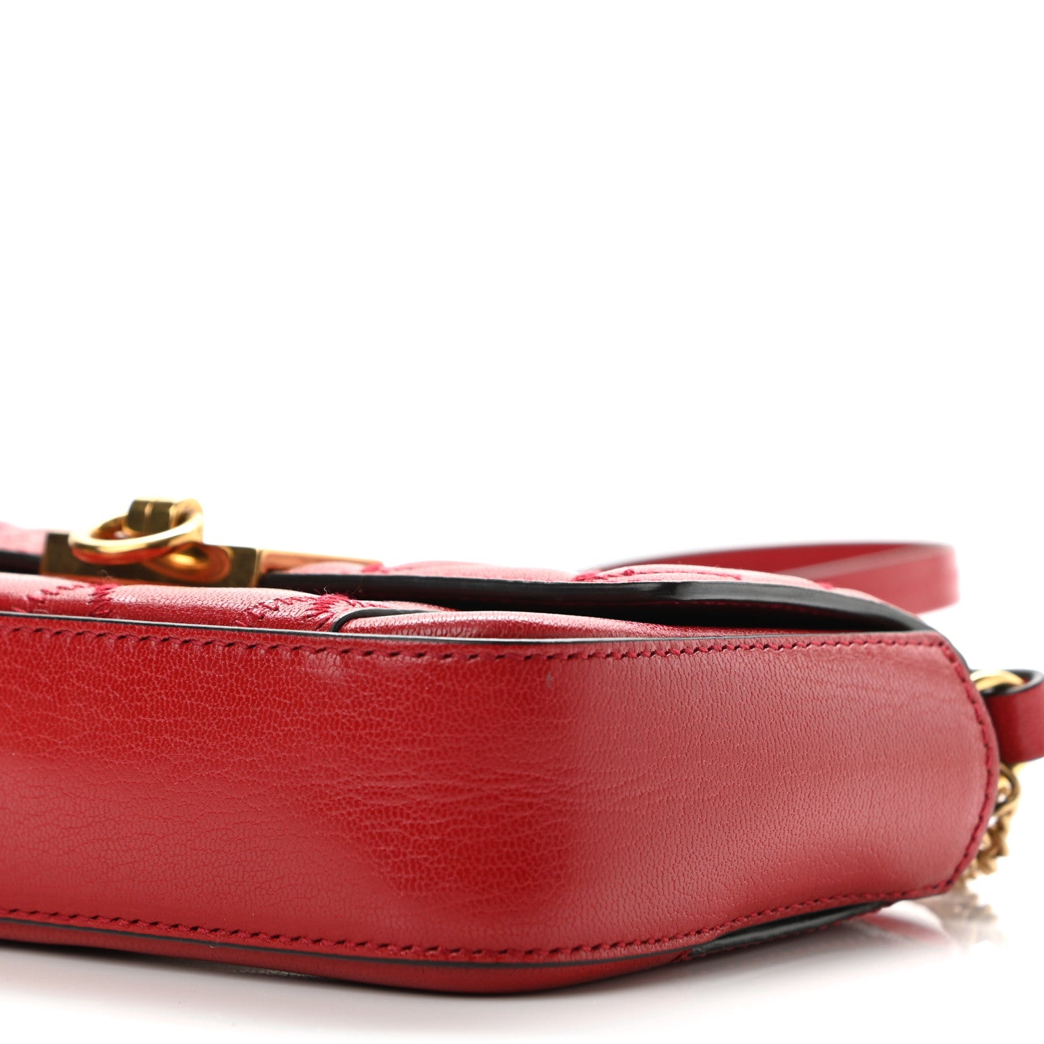 Givenchy Goatskin Quilted GV3 Mini Pocket Convertible Bag Vermillon 9 of 10