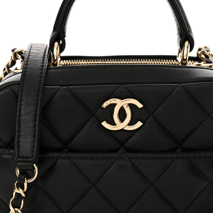 Chanel Lambskin Quilted Small Trendy CC Bowling Bag Black 9 of 12