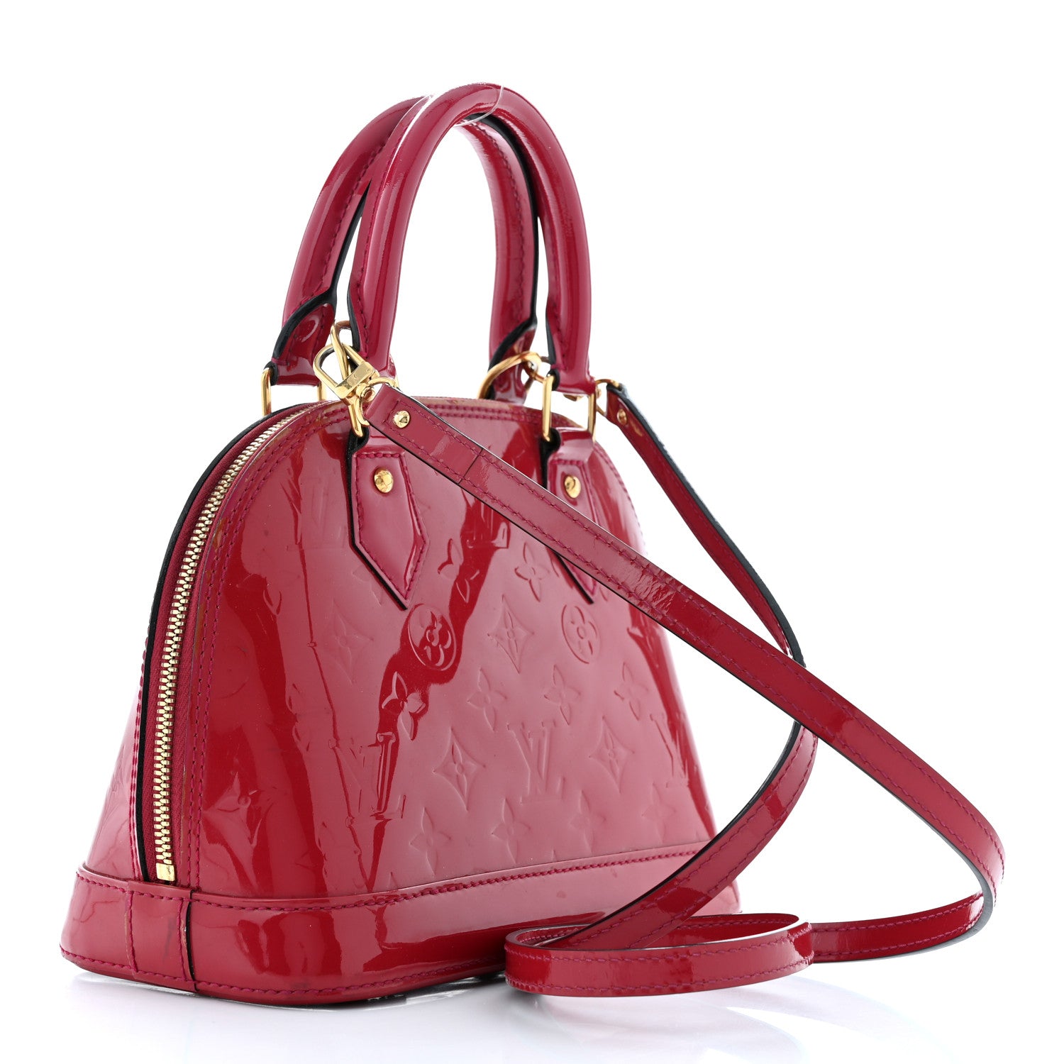 Louis Vuitton Vernis Alma BB Pomme D'Amour 3 of 13