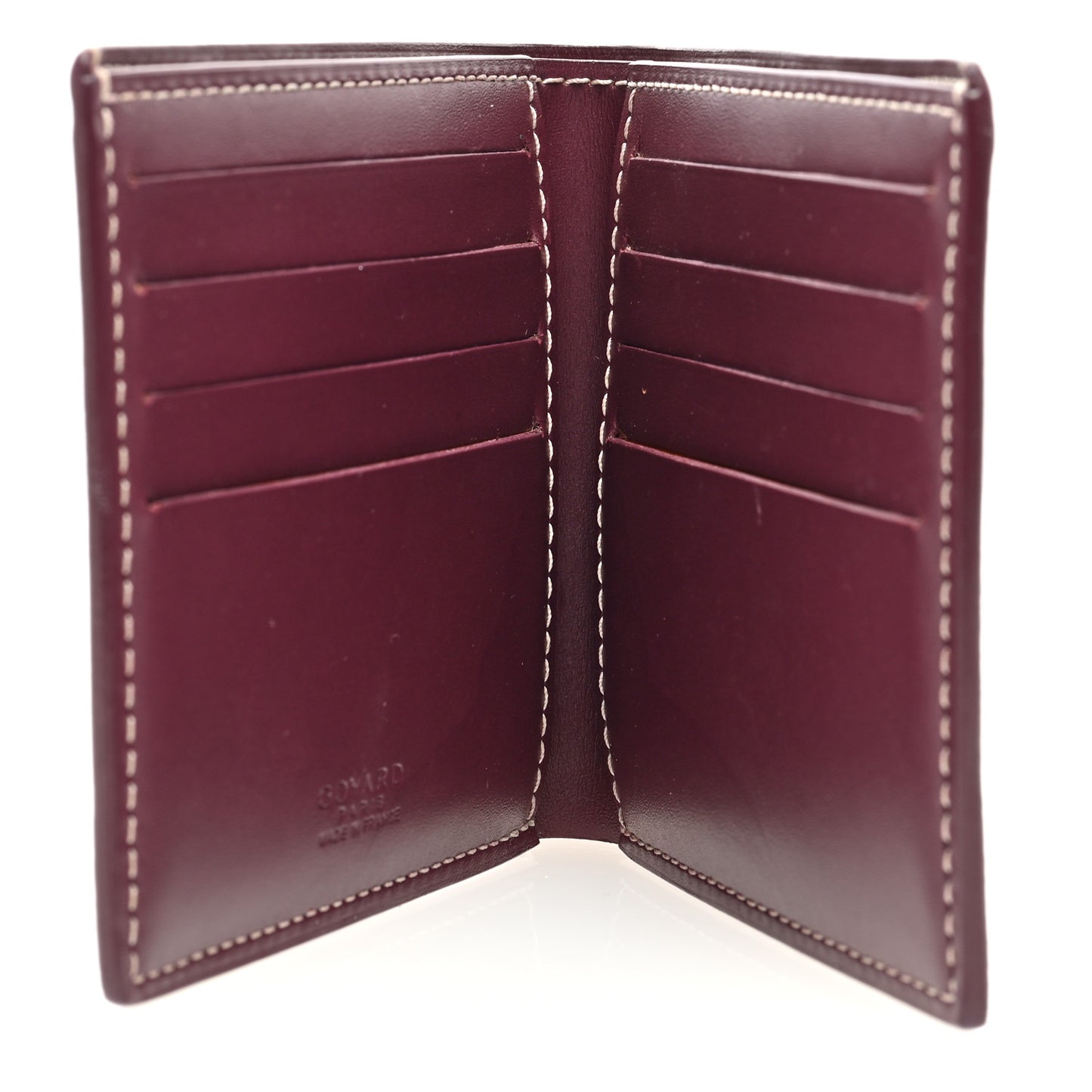 Goyardine Bi-Fold Victoire PM Wallet Bordeaux
