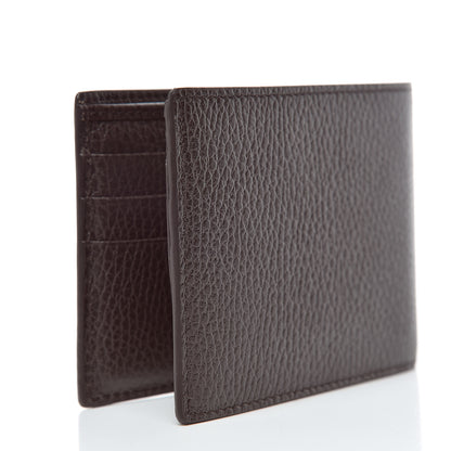 Gucci Dollar Calfskin Bi-Fold Wallet Dark Brown 3 of 9