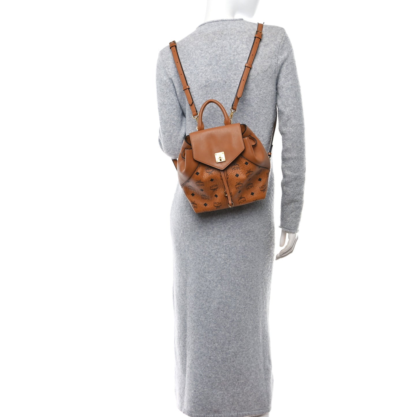 Visetos Small Essential Backpack Cognac