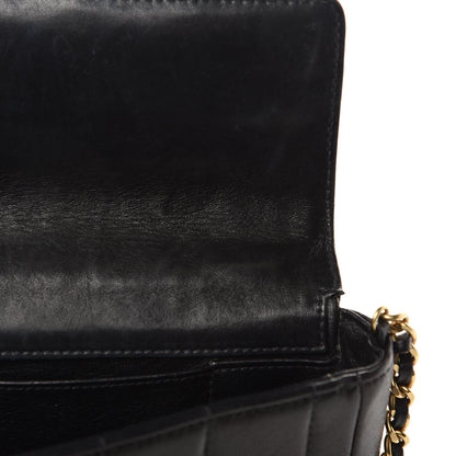 Chanel Lambskin East West Chocolate Bar Flap Black 13 of 15