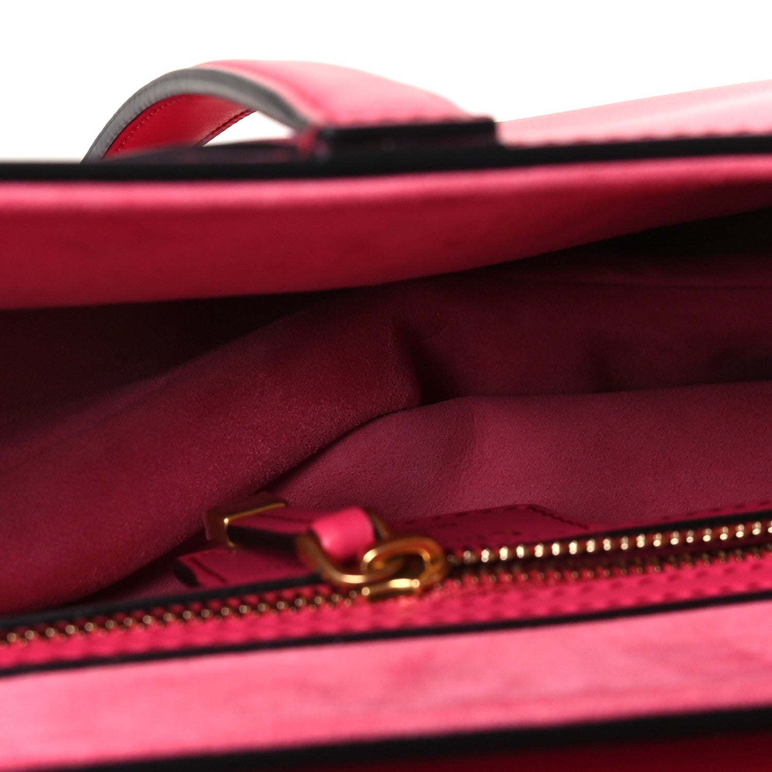 Christian Dior Supple Calfskin Saddle Bag With Strap Passion Pink 5 of 10