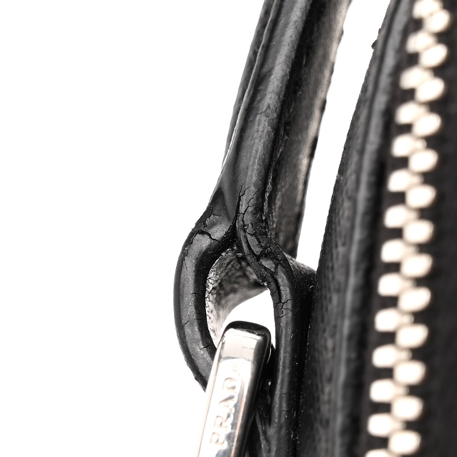 Prada Saffiano Crossbody Messenger Bag Black 12 of 12
