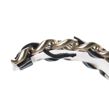 Chanel Lambskin Chain CC Cuff Black Gold 5 of 6