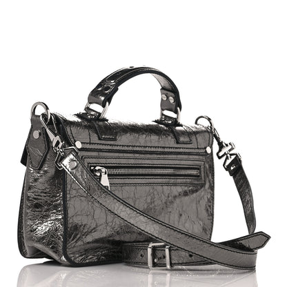 Proenza Schouler Metallic Lambskin Tiny PS1 Satchel Silver 3 of 8