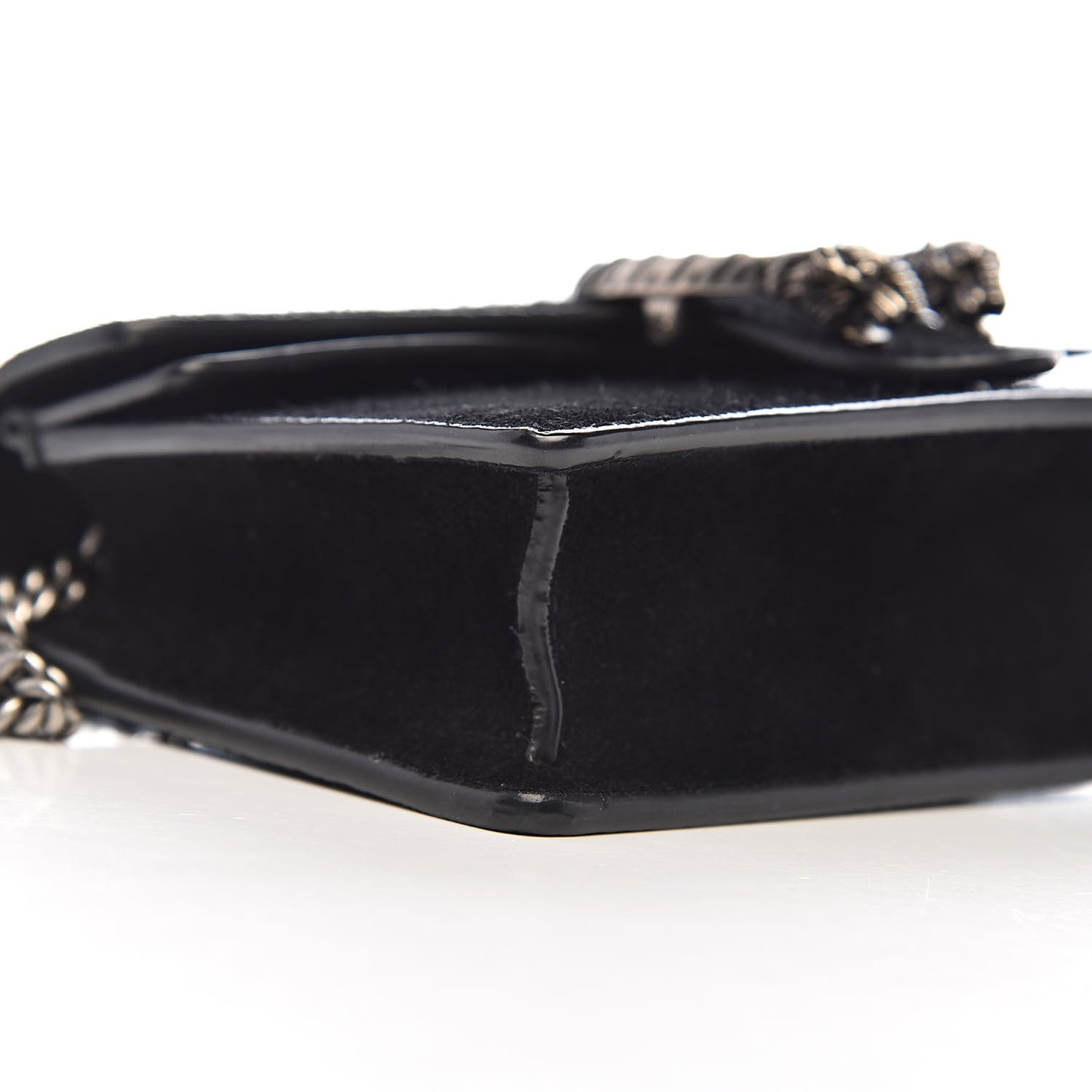 Suede Super Mini Dionysus Shoulder Bag Black