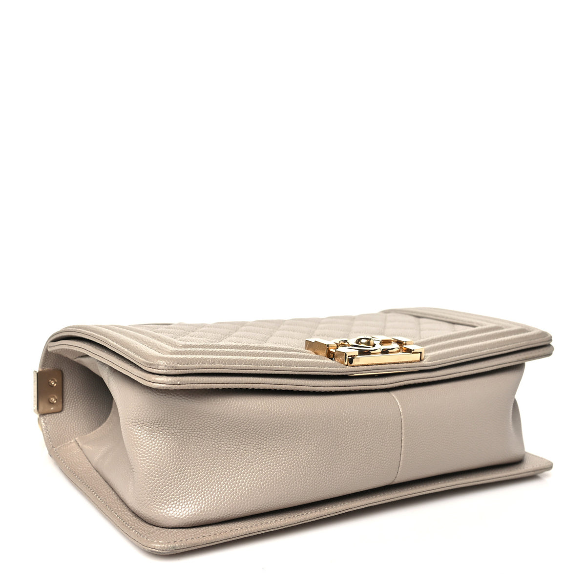 Chanel Caviar Quilted Medium Boy Flap Dark Beige 4 of 11