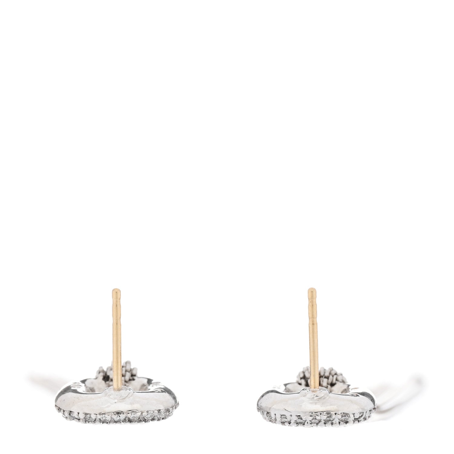David Yurman Sterling Silver Pave Diamond Lariat Waterfall Earrings 3 of 4