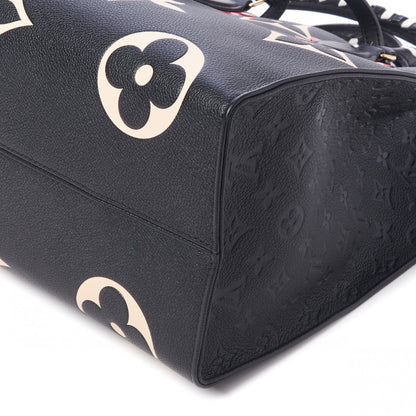 Louis Vuitton Empreinte Monogram Giant Crafty Onthego GM Black Creme 8 of 9