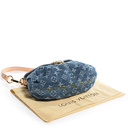 Louis Vuitton Monogram Denim Mini Pleaty Blue 4 of 7