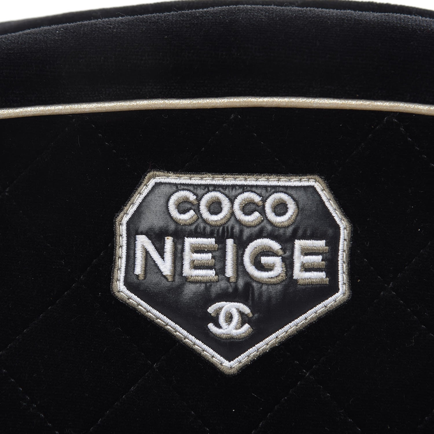 Chanel Velvet Quilted Coco Neige Waist Bag Black 10 of 11
