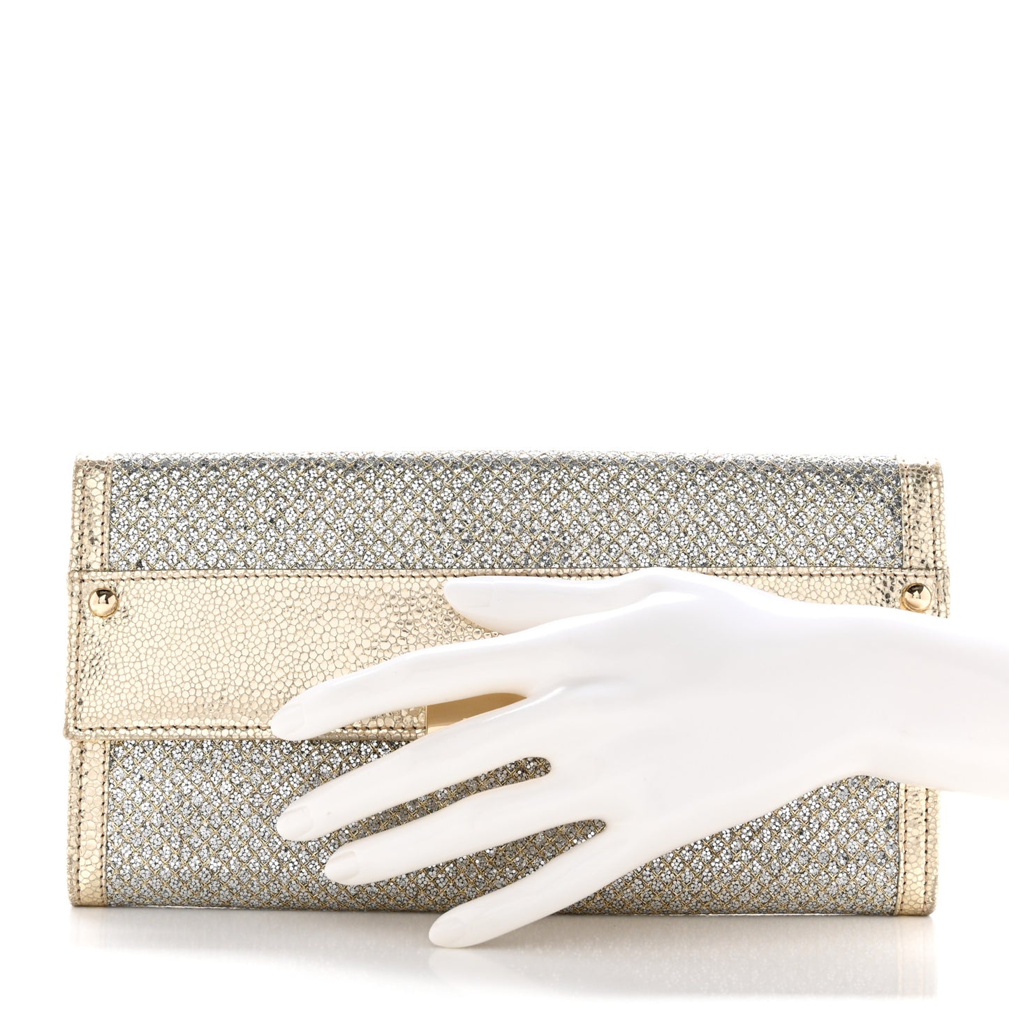 Glitter Fabric Reese Clutch Wallet Metallic