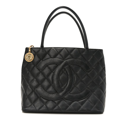 Chanel Caviar Quilted Medallion Tote Black 1 of 9