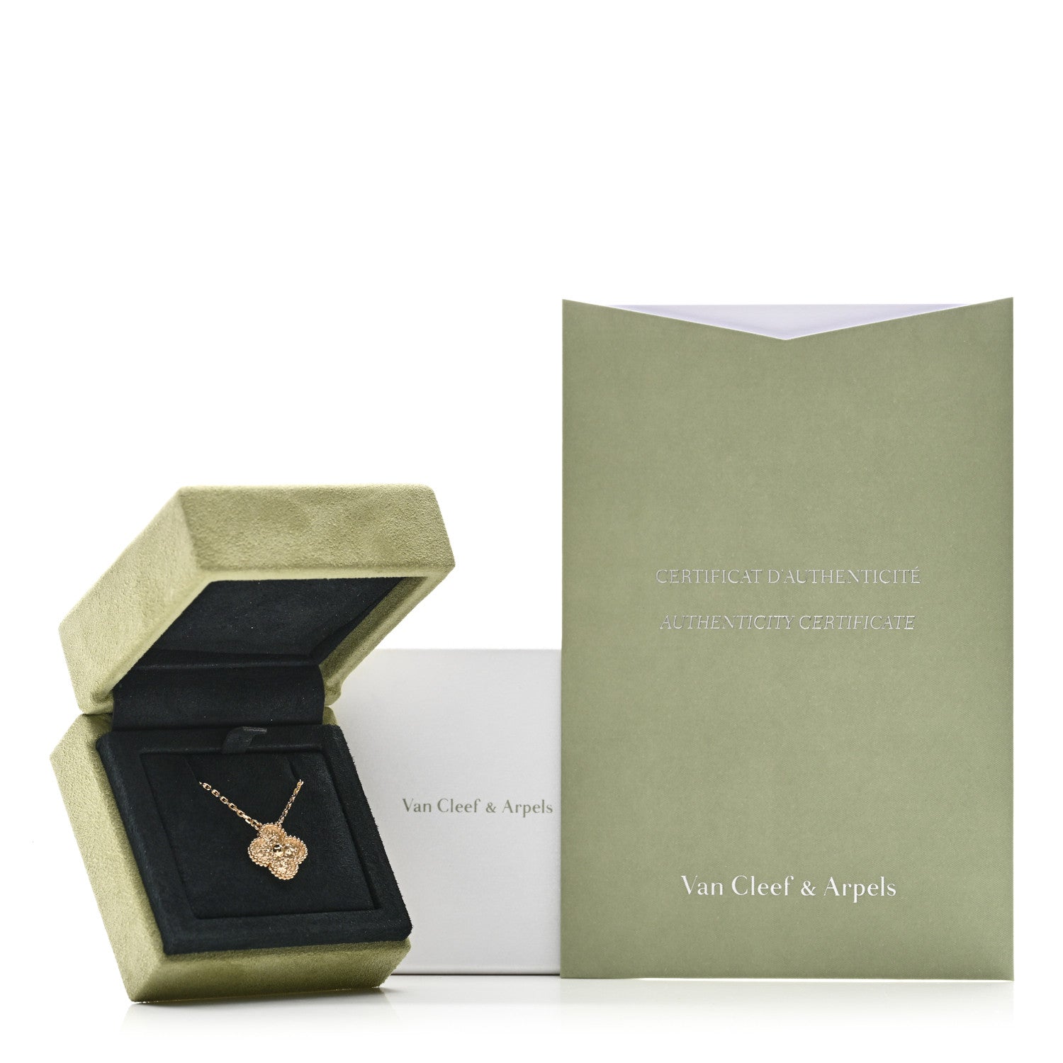 Van Cleef & Arpels 18K Yellow Gold Vintage Alhambra Pendant Necklace 5 of 5