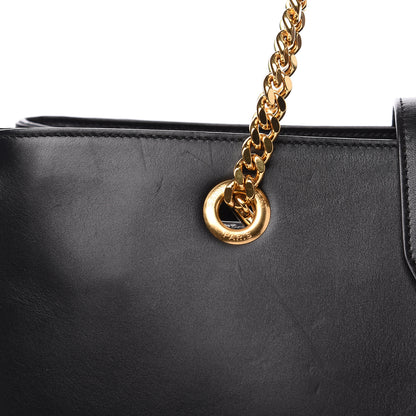 Saint Laurent Calfskin Classic Monogram Shopping Bag Black 13 of 13