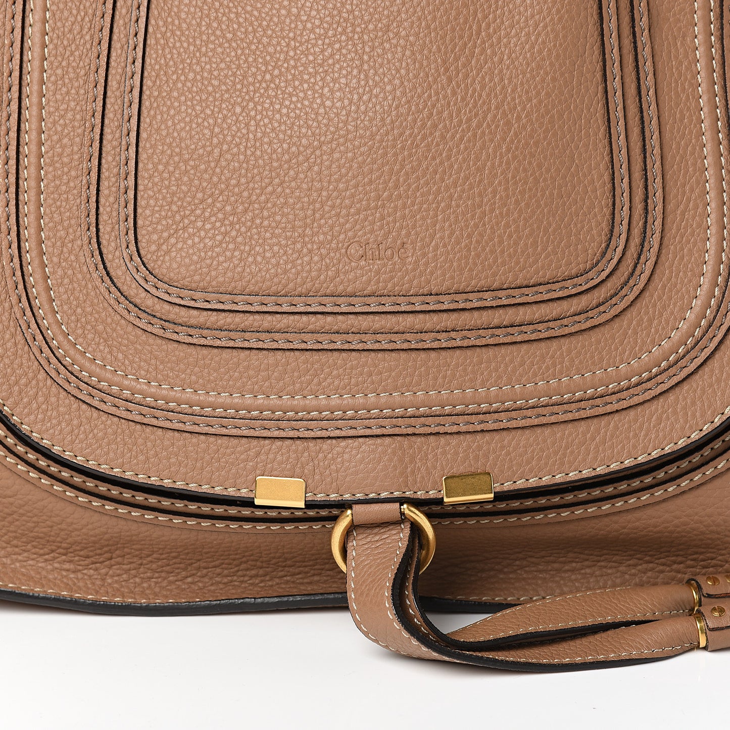Calfskin Medium Marcie Satchel Nut