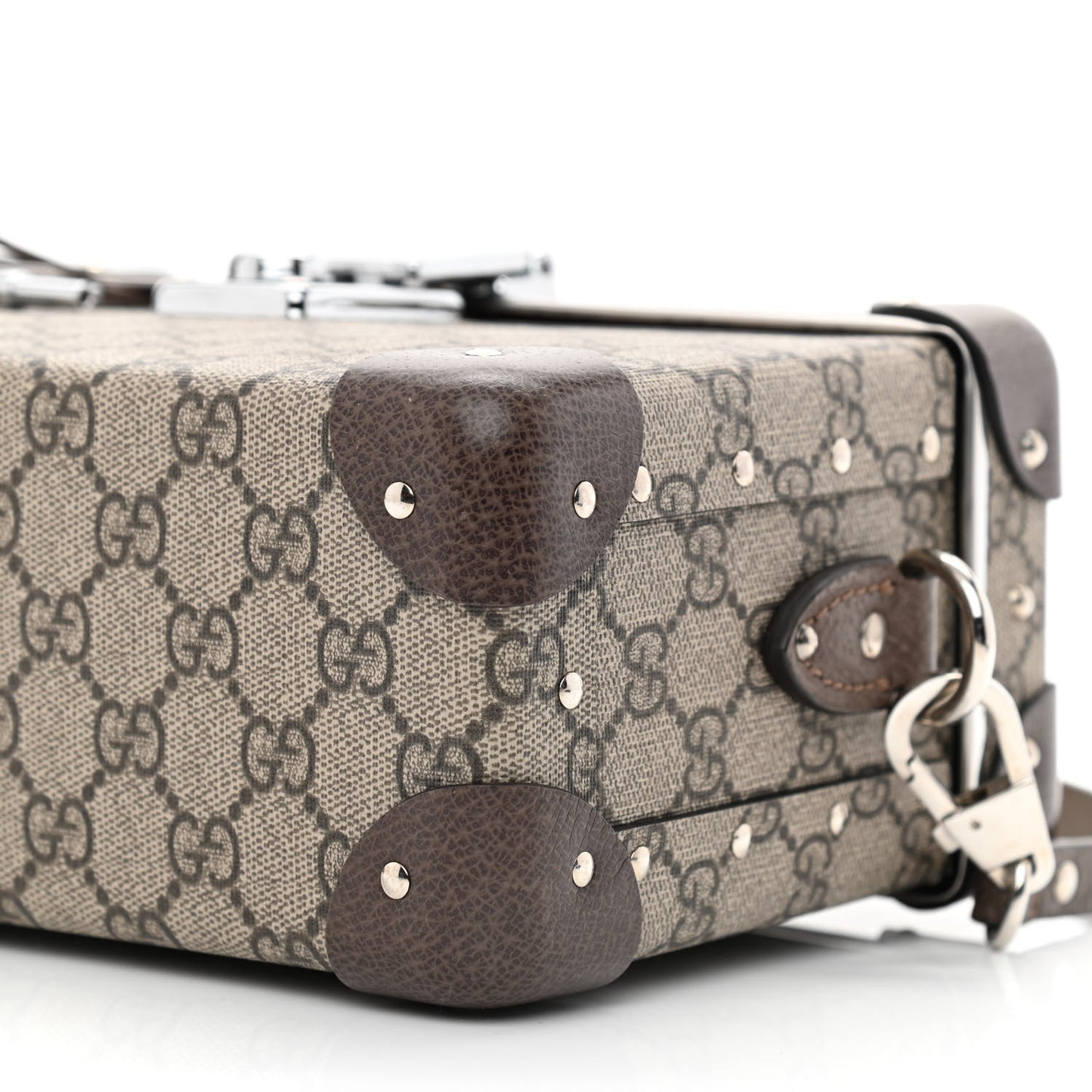 GG Supreme Monogram Globe-Trotter Beauty Case Brown