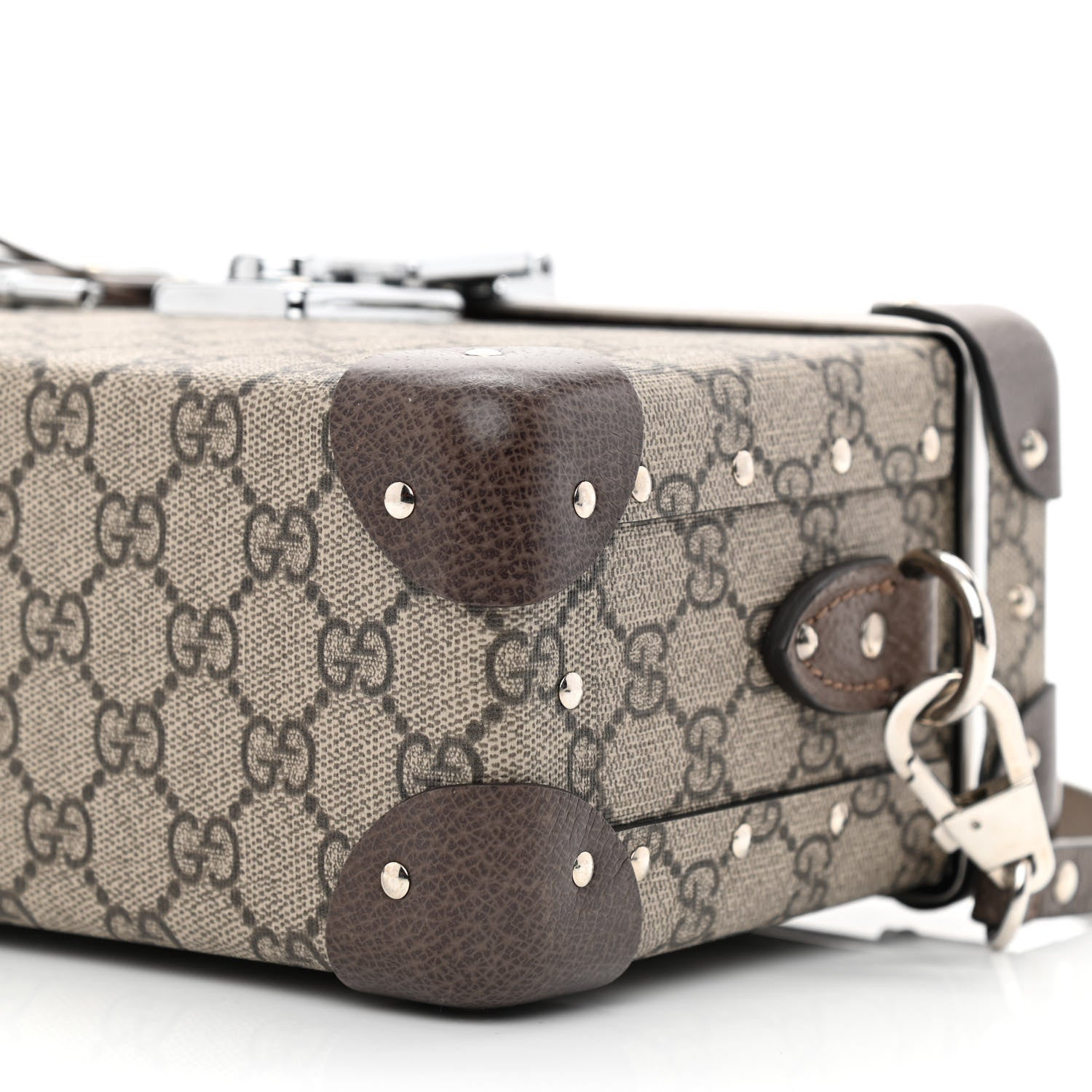 Gucci GG Supreme Monogram Globe-Trotter Beauty Case Brown 10 of 10