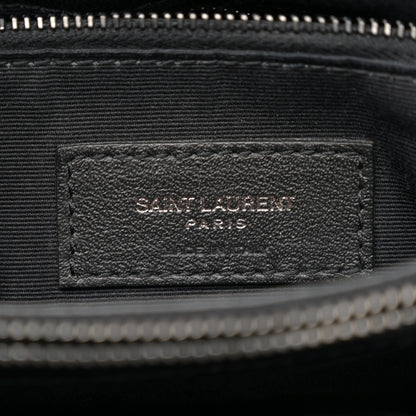 Saint Laurent Calfskin Y Quilted Monogram Monochrome Medium Loulou Chain Satchel Black 6 of 15