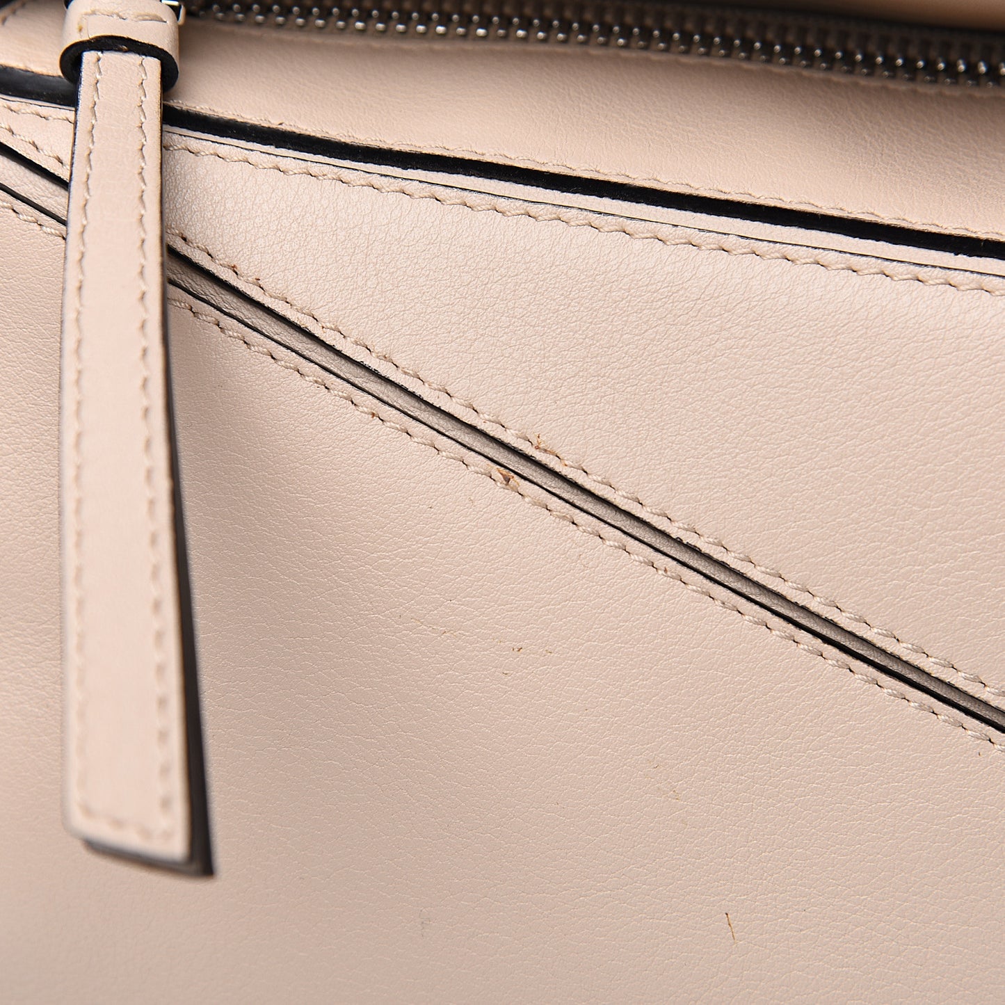 Calfskin Small Puzzle Bag Light Oat