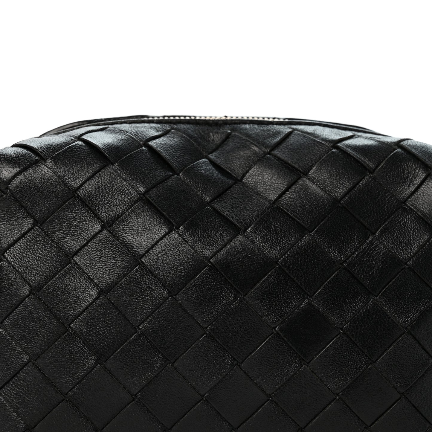 Nappa Intrecciato Mini Loop Camera Bag Black
