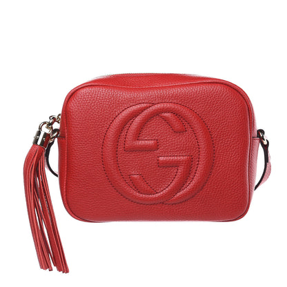 Gucci Pebbled Calfskin Small Soho Disco Bag Tabasco Red 1 of 10