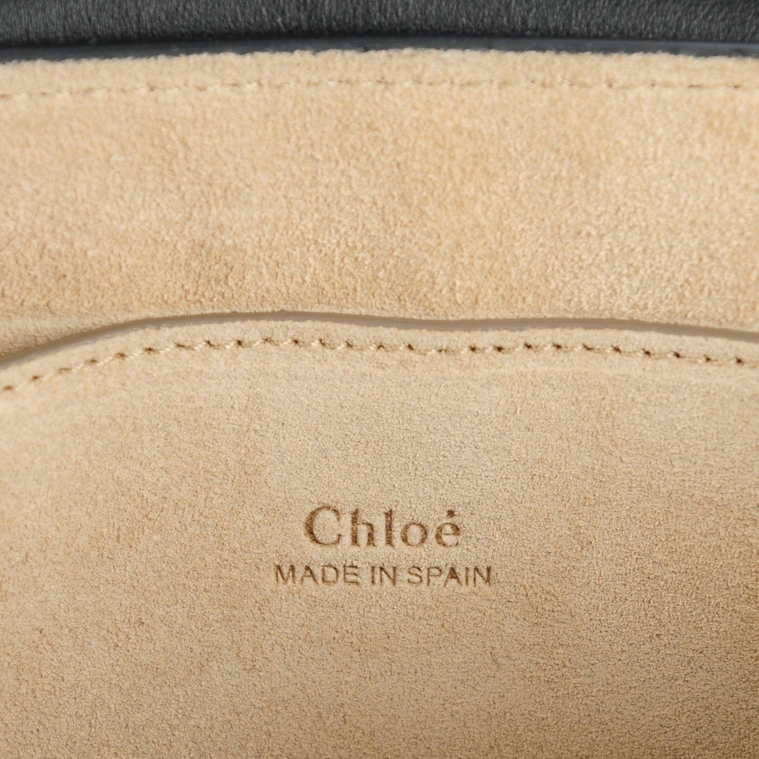 Chloe Suede Calfskin Small Faye Shoulder Bag Black 6 of 8