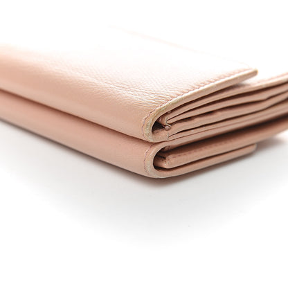 Chanel Grained Calfskin CC Button Compact Wallet Pink 15 of 15