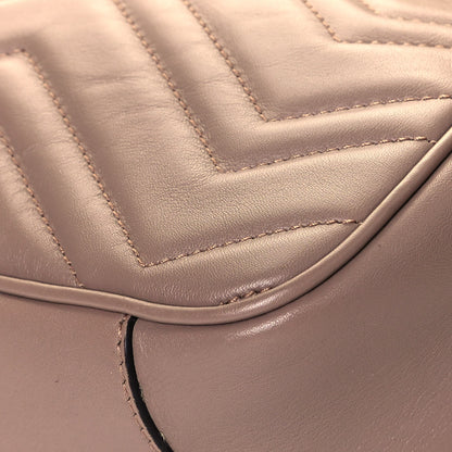 Gucci Calfskin Matelasse Medium GG Marmont Shoulder Bag Porcelain Rose 12 of 14