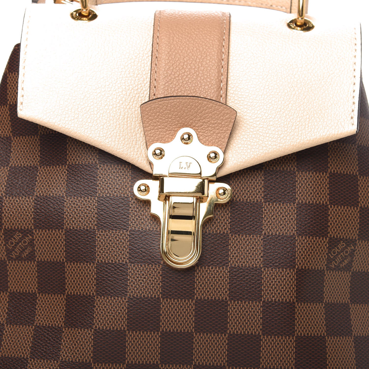 Louis Vuitton Damier Ebene Clapton Backpack Creme 12 of 13