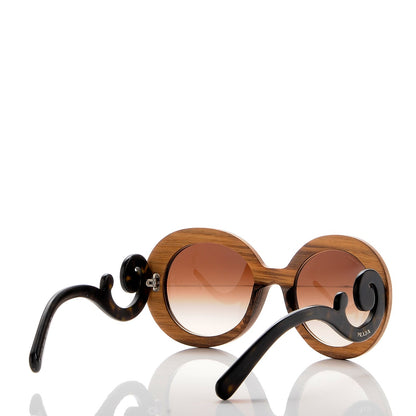 Prada Wooden Baroque Sunglasses SPR 27R Black Tortoise 4 of 7