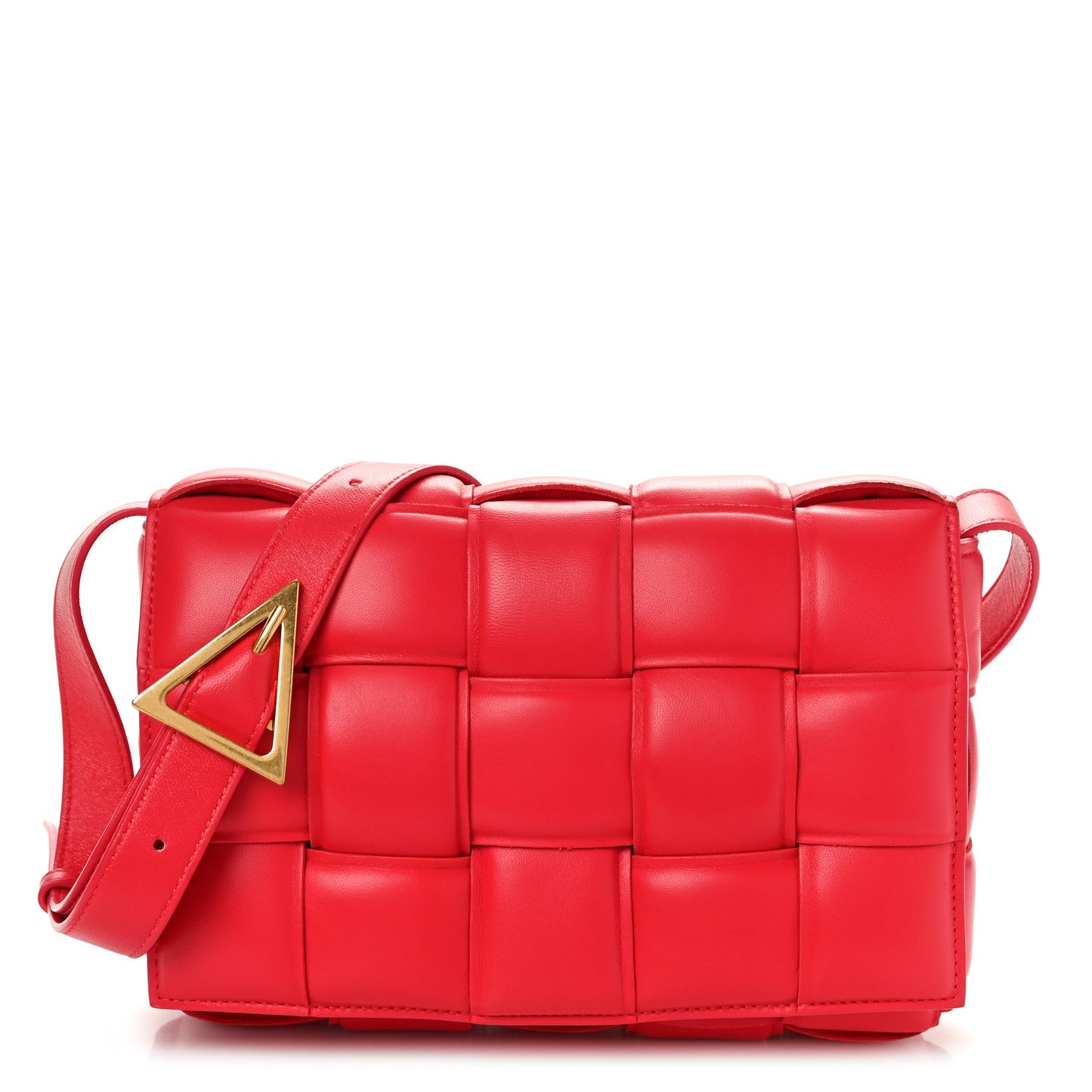 Nappa Maxi Intreccio Padded Cassette Crossbody Bag Firework