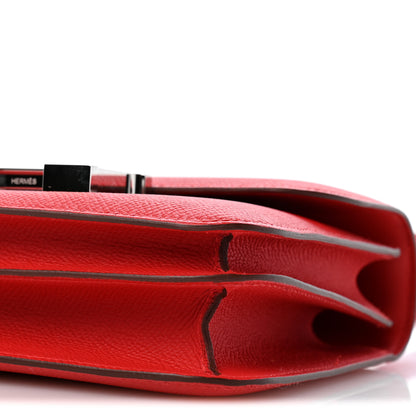 Hermes Epsom Enamel Constance 18 Rouge de Coeur Rubis 11 of 12