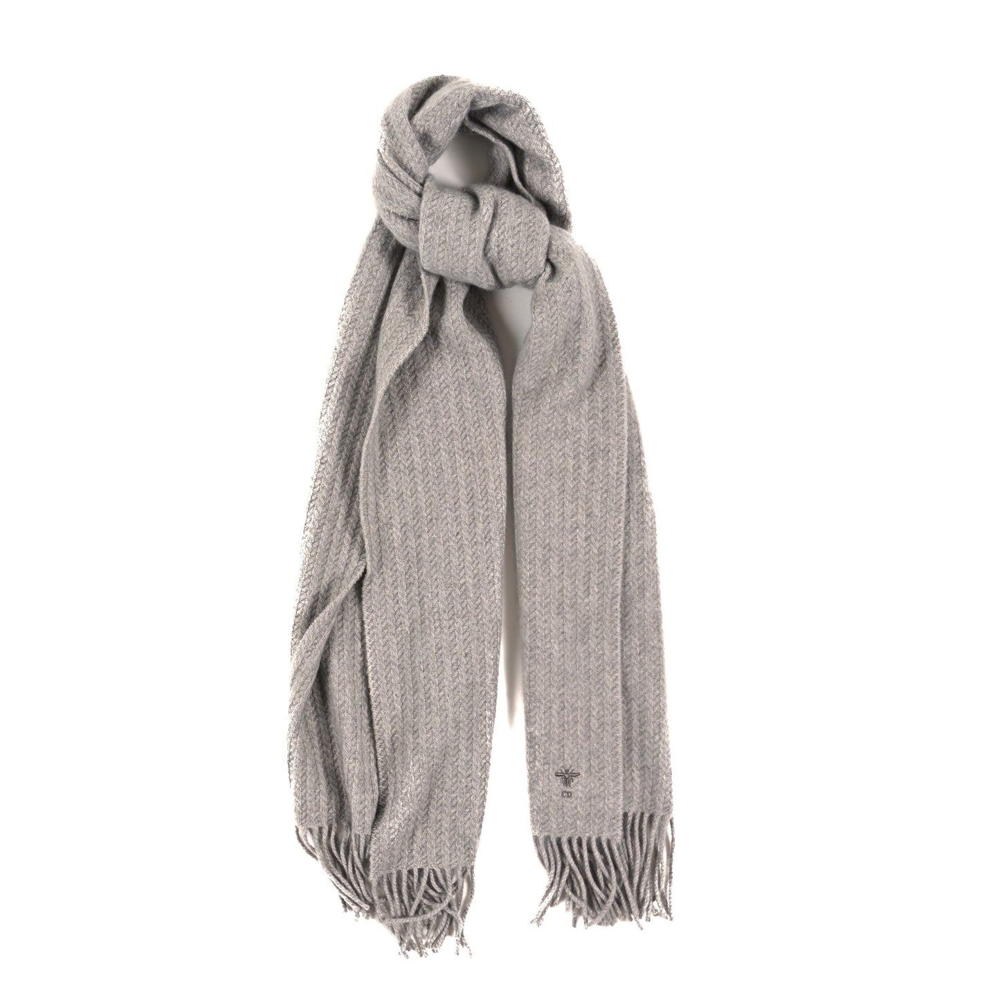 Cashmere Bee Scarf Grey