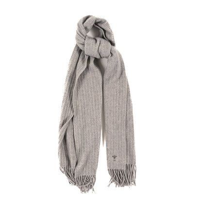Christian Dior Cashmere Bee Scarf Grey 1 of 3