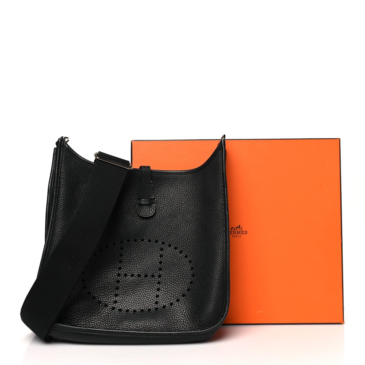 Hermes Taurillon Clemence Evelyne III PM Black 11 of 11