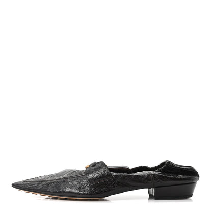 Bottega Veneta Crushed Nappa Madame Loafers 40.5 Black 1 of 8